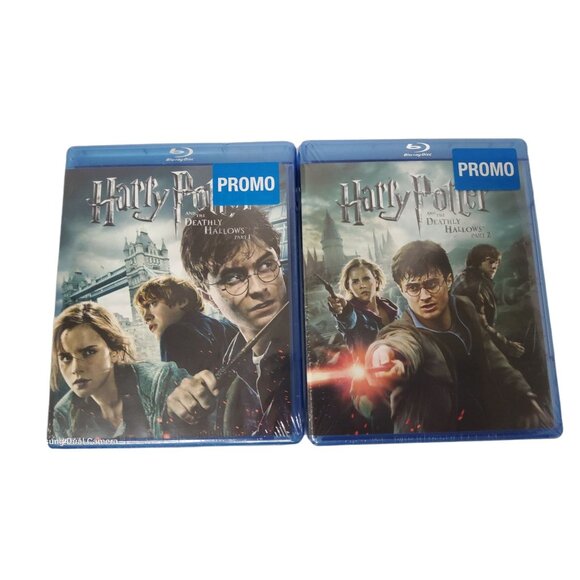 promo harry potter and the deathly hollows part 1 and 2 new and sealed blu-ray d - Picture 1 of 2